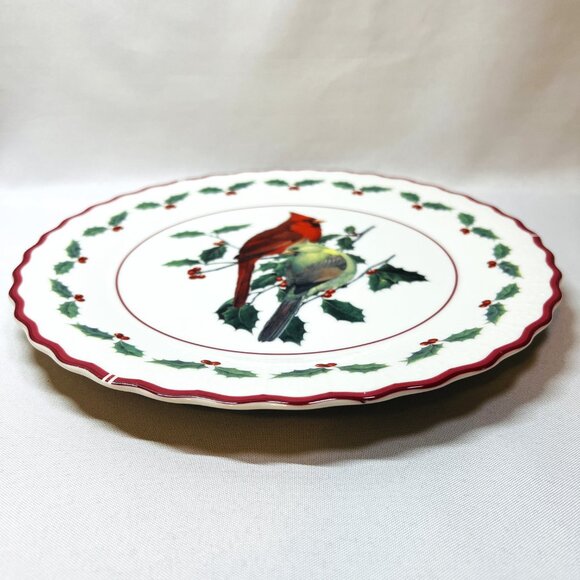 Christmas Cardinal Plate Andrea by Sedak National Wildlife Federation 10” Japan - Picture 8 of 8